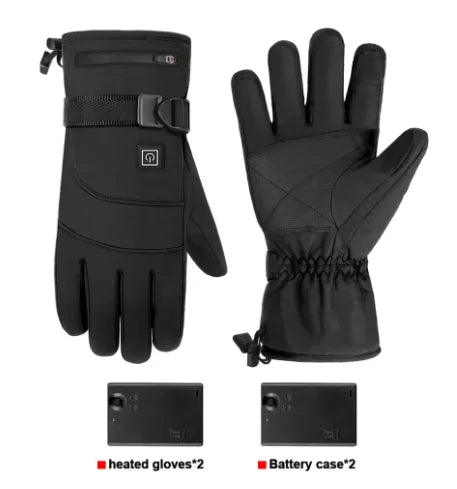 **"Heated Electric Gloves - Thermal Winter Gloves for Skiing, Snowboarding, Hunting & Fishing - Waterproof Rechargeable Gloves for Ultimate Warmth!"**