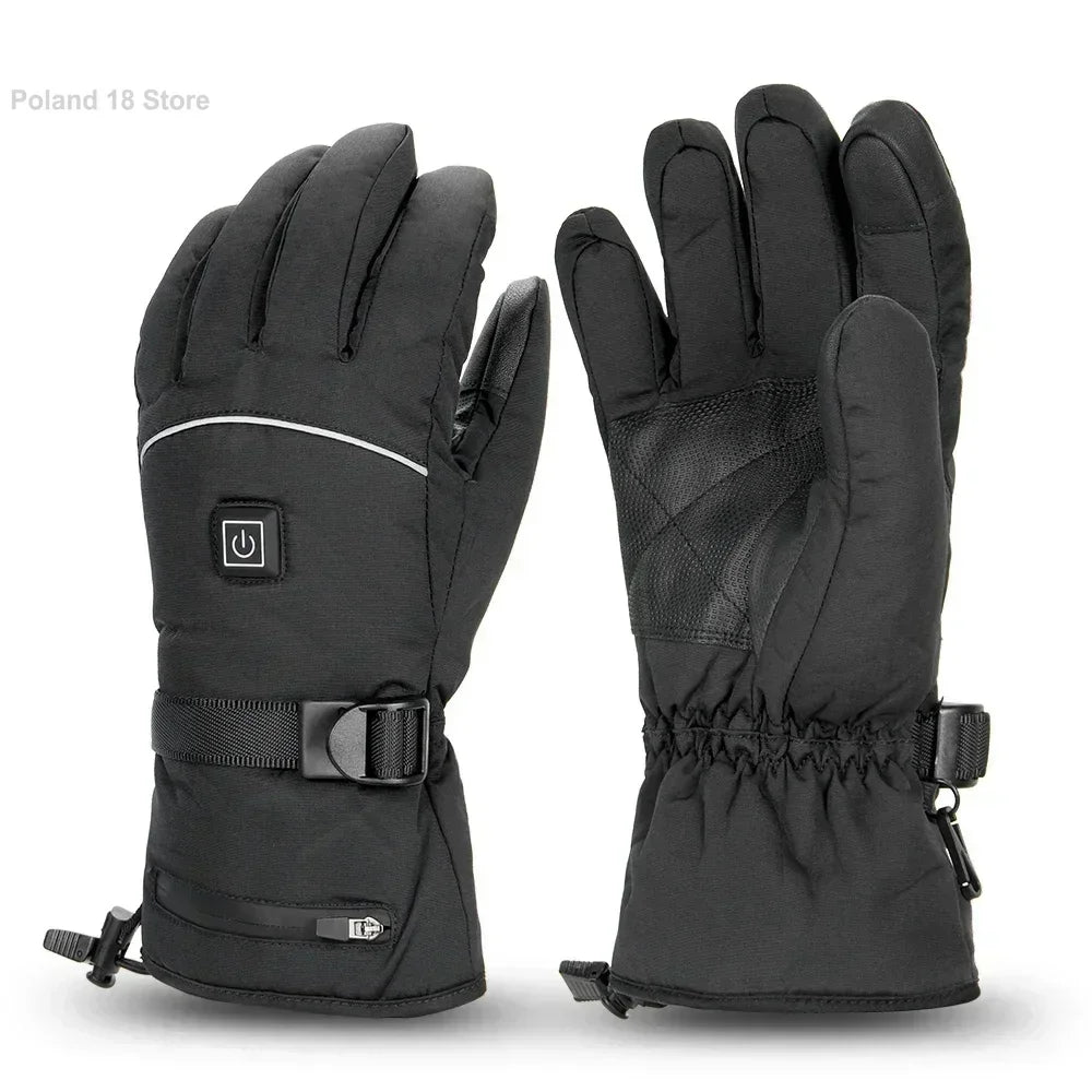 **"Heated Electric Gloves - Thermal Winter Gloves for Skiing, Snowboarding, Hunting & Fishing - Waterproof Rechargeable Gloves for Ultimate Warmth!"**