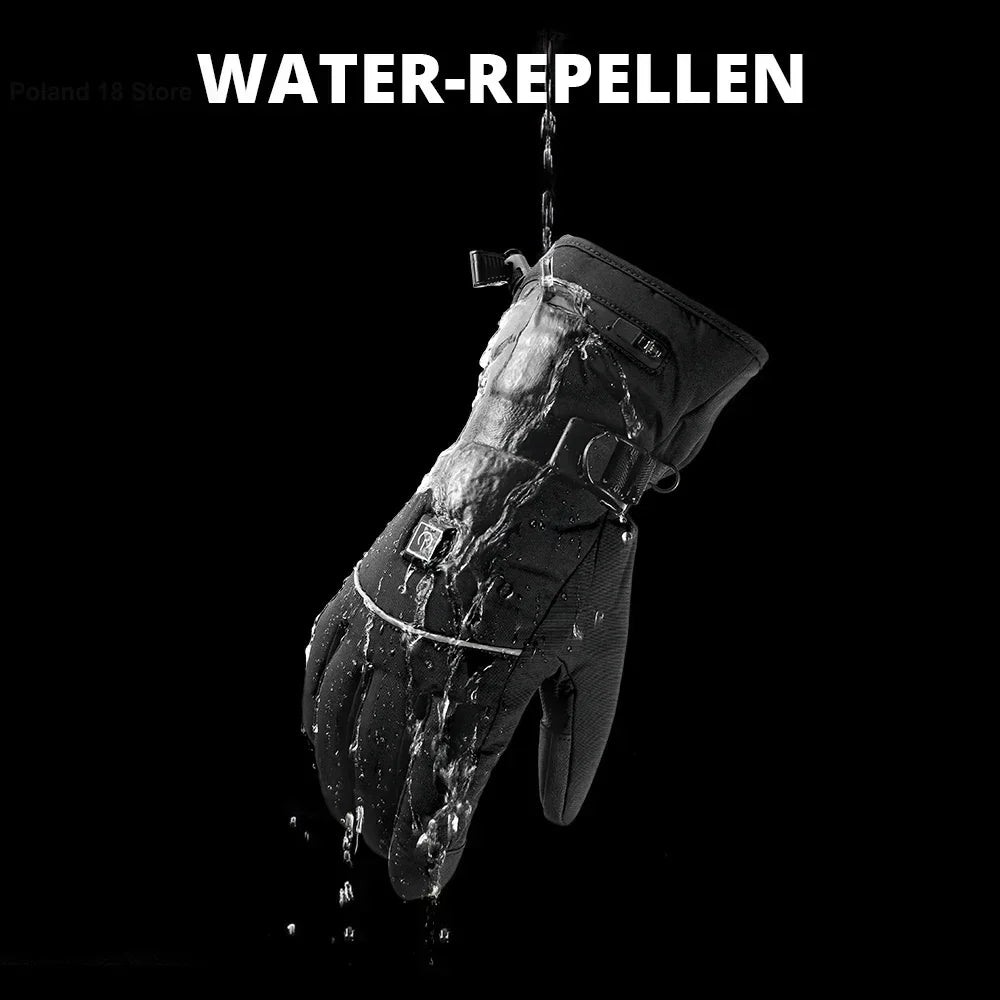 **"Heated Electric Gloves - Thermal Winter Gloves for Skiing, Snowboarding, Hunting & Fishing - Waterproof Rechargeable Gloves for Ultimate Warmth!"**